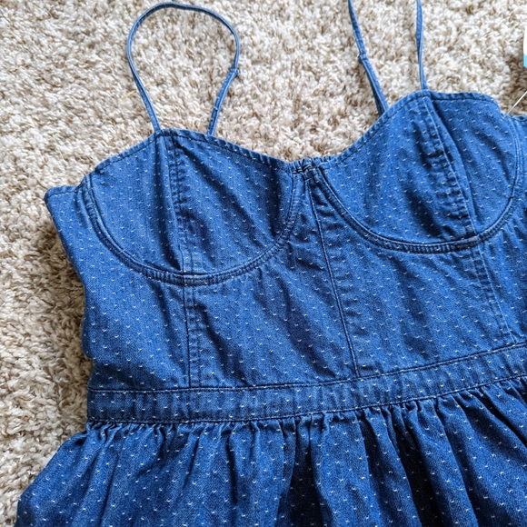 Free People Denim Bustier Dress - Picture 3 of 4